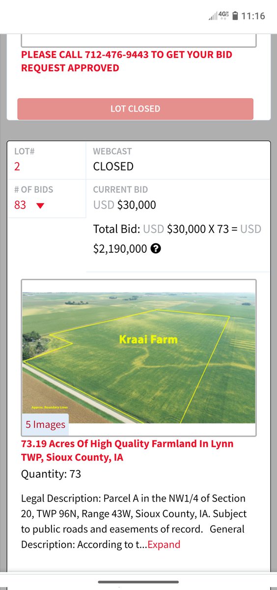 So this just happened.....Good Lord!!!  Runner up bidder maybe is happy he didn't get it?!?!?