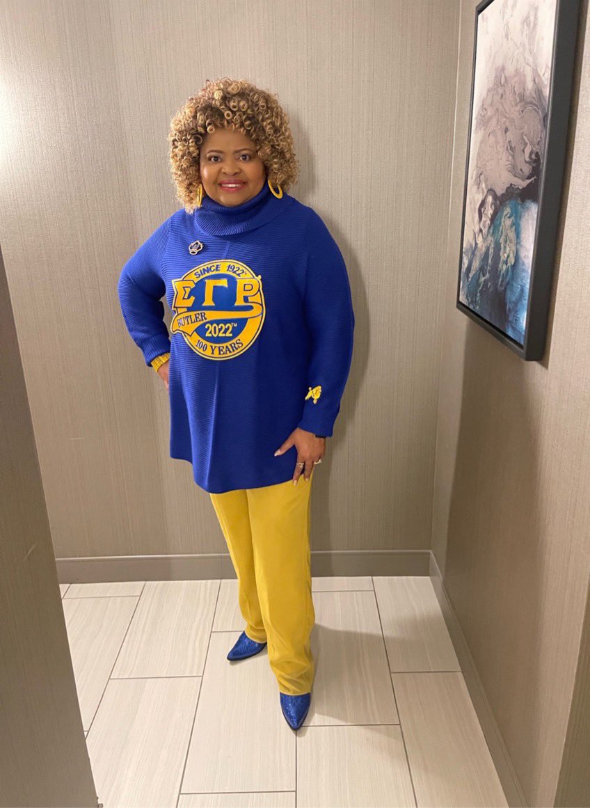 Back Where it All Started:  Ready for the magnificent Sigma Gamma Rho Sorority, Incorporated Centennial Celebration!  💙💛🐩
#24thIGBPresentandAccountedFor
#SGRhoCentennial
#SGRho1922
#SGRho100