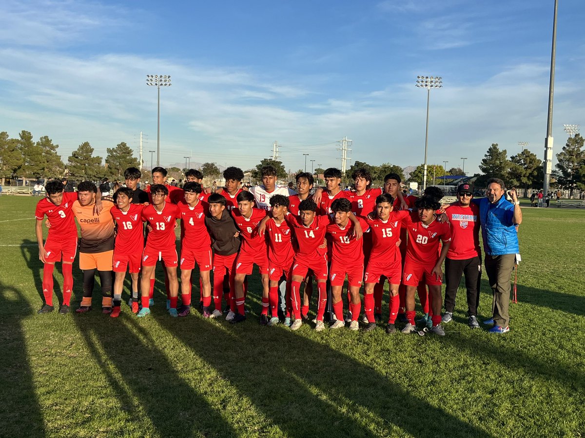 Westernlvathletics (@whslvathletics) on Twitter photo Western Boys Soccer hopes to keep it rolling after an epic PK win last weekend, in the 4A State Semi-Finals against Green Valley at Cimarron at 2pm. BE THERE! <a href="/WarriorsWestern/">Western Warriors</a> <a href="/WHS_WarriorWay/">Western High School</a> <a href="/RJ_Sports/">Las Vegas RJ Sports</a> Western Boys Soccer hopes to keep it rolling after an epic PK win last weekend, in the 4A State Semi-Finals against Green Valley at Cimarron at 2pm. BE THERE! <a href="/WarriorsWestern/">Western Warriors</a> <a href="/WHS_WarriorWay/">Western High School</a> <a href="/RJ_Sports/">Las Vegas RJ Sports</a>