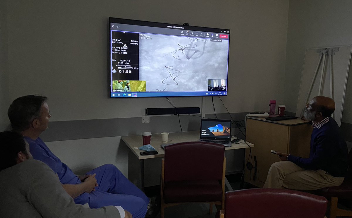 Our first live streaming in <a href="/wwl_cardiology/">WWL_CARDIOLOGY</a> today was a great success 🎥. <a href="/WWLNHS/">WWL NHS</a> #teamwork #clinicalsupport #education #cardiology 💙