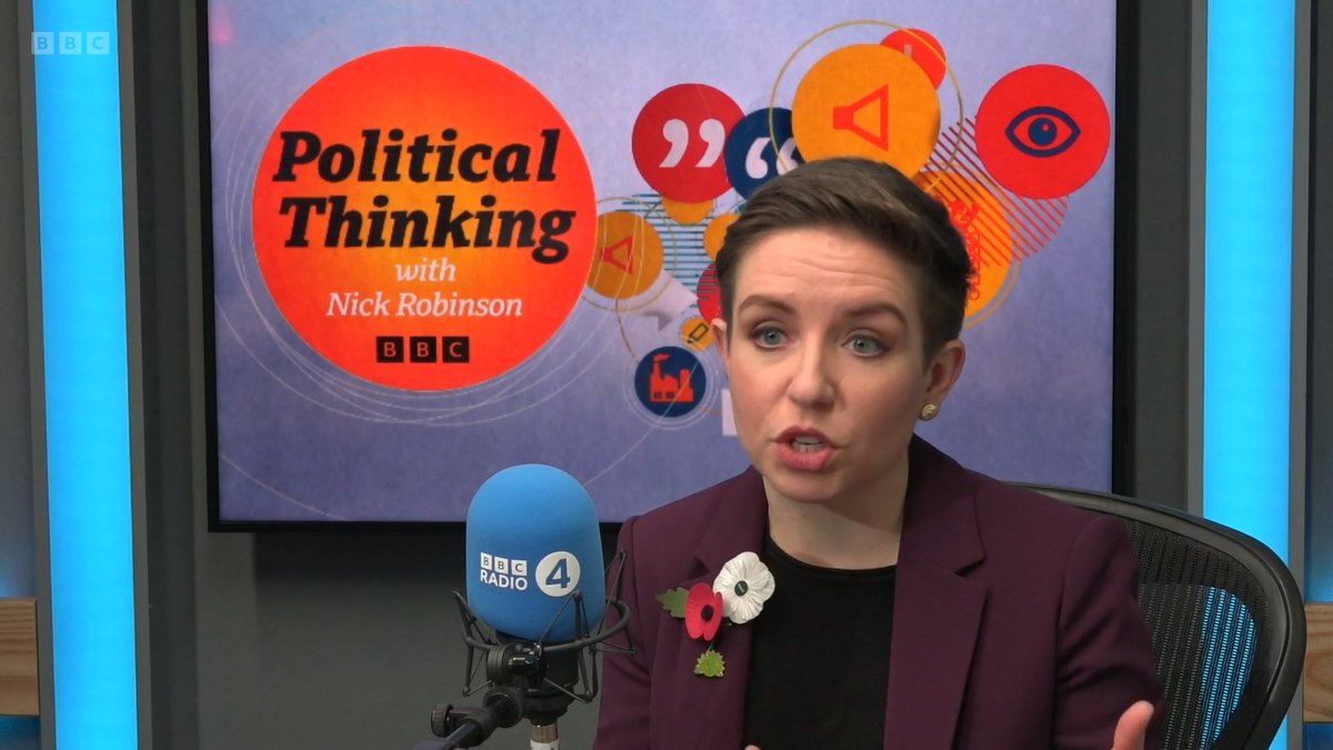 carla_denyer's tweet photo. This week I'm on @BBCNickRobinson's podcast #BBCPoliticalThinking.

For the shorter edited version tune into @BBCRadio4 5:30pm Sat

Watch the televised version on @BBCNews channel 8:30pm Sat

Or for the full interview listen on @BBCSounds or online here 👇
https://t.co/VkfSElDxbQ https://t.co/o6hbyRU3sB