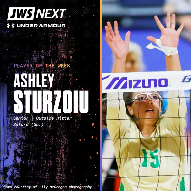 justwsports's tweet photo. The Mississippi State signee clinched a five-set thriller for Buford in Georgia's 7A title match, earning JWS Player of the Week honors.
#JWSNext X @UnderArmour