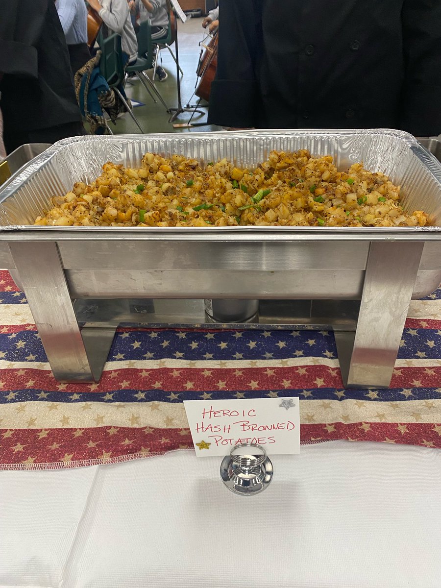 Mrs. Favazza’s Culinary Art students prepped, cooked, and served breakfast for our Veteran’s Day Celebration today. Thank you to all Veteran’s and First Responder’s!@Pattonville_HS #villemade