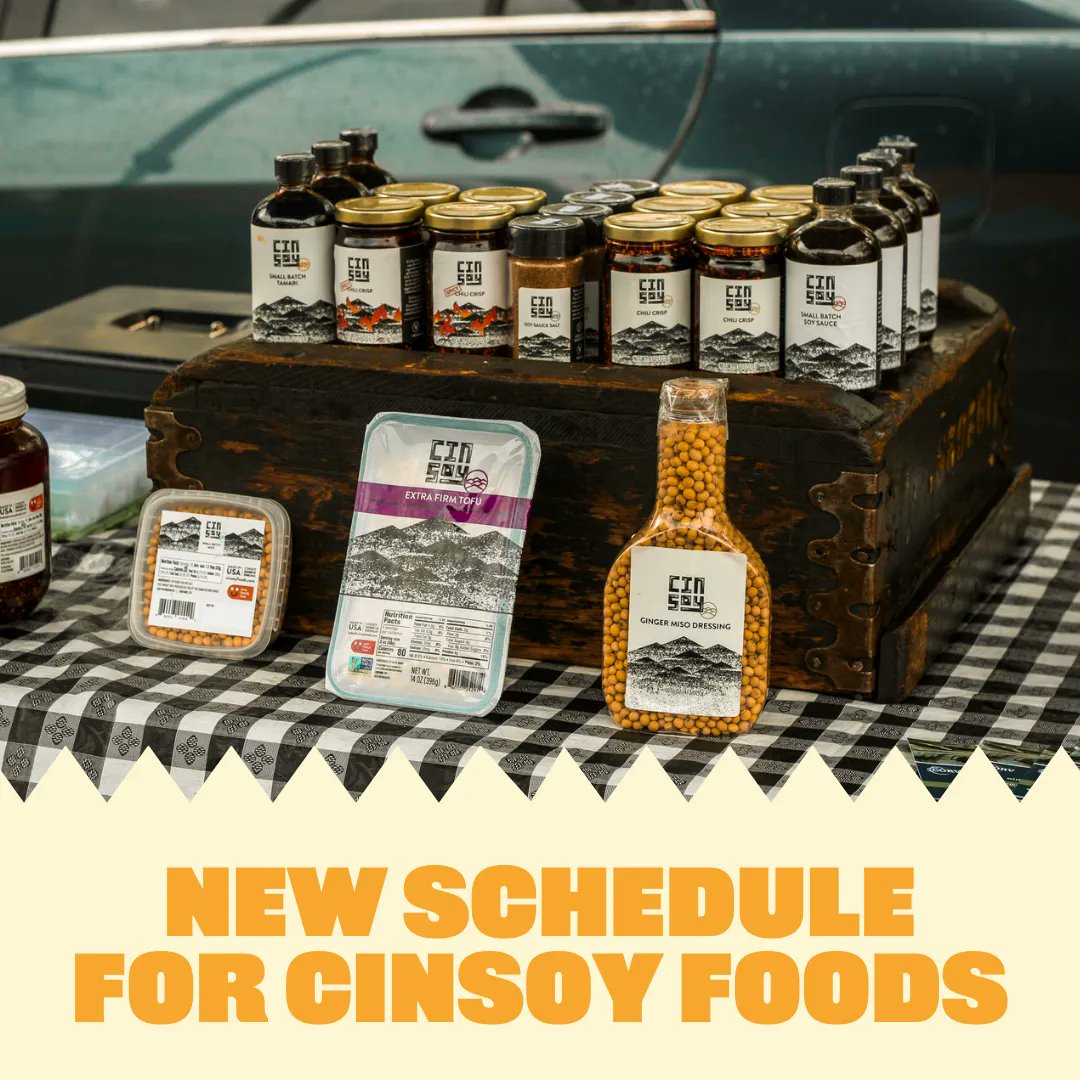 🗓 @Cinsoy_foods will now be at the market every first Wednesday of the month. On market days they are not vending, their products will be discounted just down the street at Morsel and Nosh so you can still stock up locally in Northside!