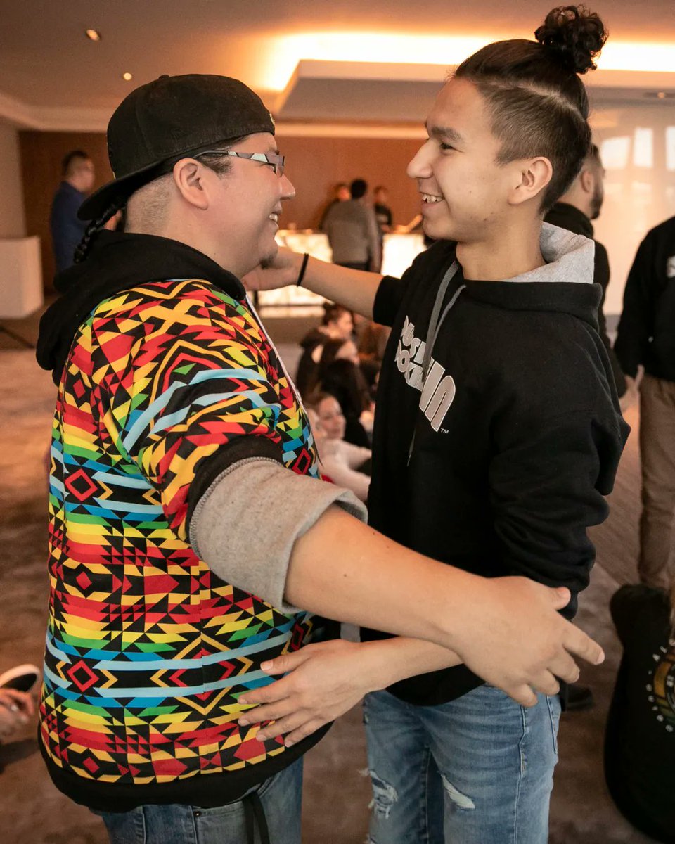 OutLookingIn's tweet photo. Welcome, and "Aanii" to the newest OLI team member Lindy Kinoshameg! Lindy is Anishinaabe and grew up in Wiikwemkoong Unceeded First Nation. He is joining as the Program Manager for OLI's RBC Future Leaders, with a background in arts education, culture, and production! #olishow https://t.co/Apajbw7bRd