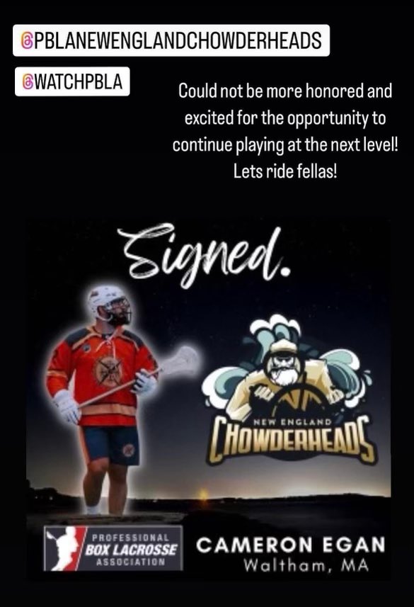 Congrats to former WYL player and role model Cam Egan
