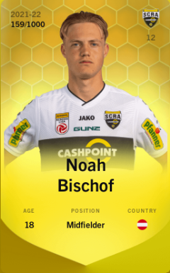 🎁#Giveaway #Sorare  12/12 Avec @afs_goal 

Pour participer et peu être gagner Noah Bischof👇

- RT &amp; ❤️
- Follow  @afs_goal   &amp; <a href="/Unpetitgiveaway/">Un Petit Giveaway ?</a>

⏳14/11 à 21h⌛️

#ETH #NFTGiveaway #Concours #Crypto #NFT #NFTProject  #SorareGiveaway #CryptoGiveaway