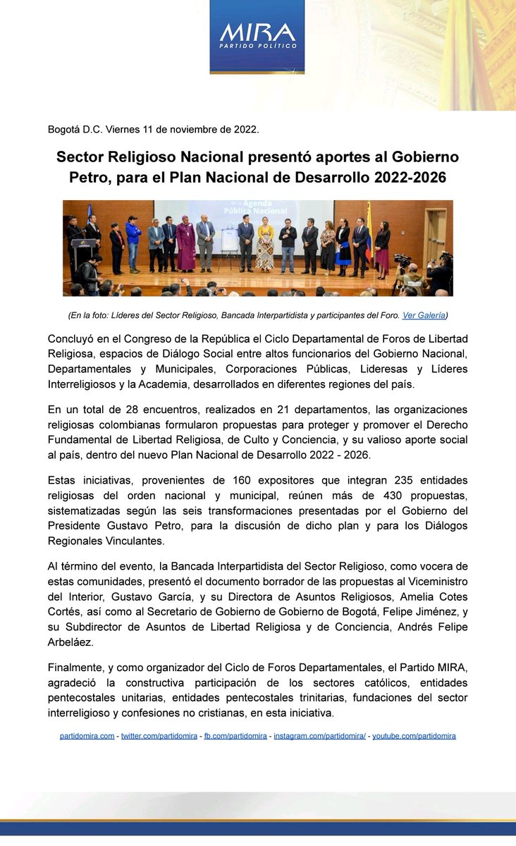 Partido MIRA tweet media