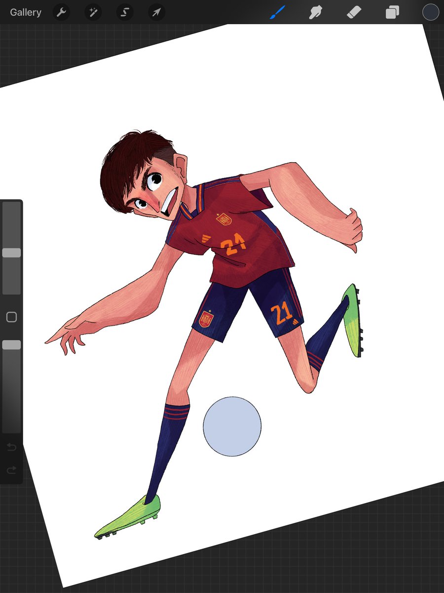 Work in progress... illustration for Fifa World Cup 2022 (fan art) for spain @pedri 💪🏻