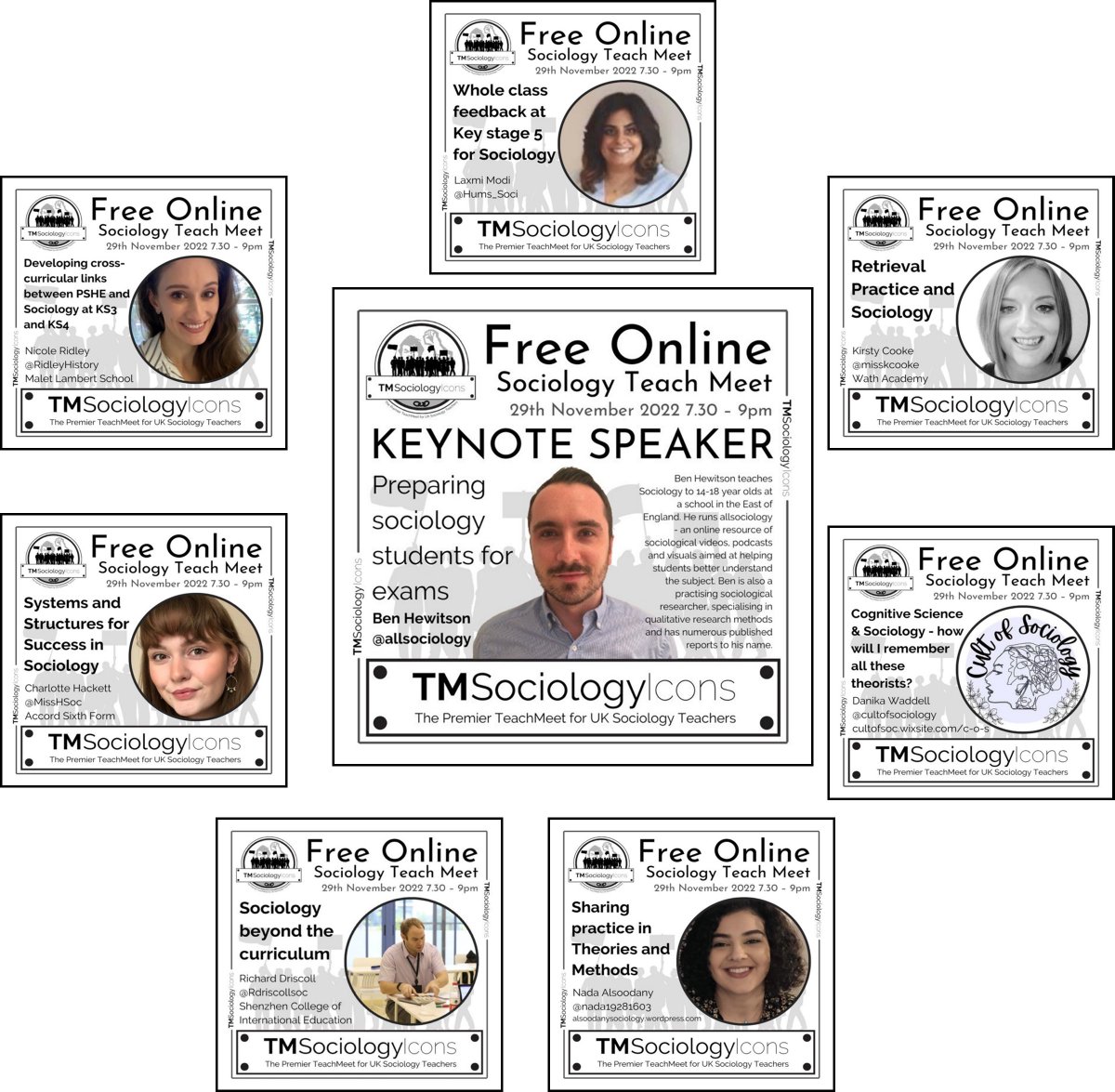 Just 3 weeks to go until our first online event of the year. We have a fantastic lineup for the evening, including <a href="/allsociology/">all sociology</a> giving our Keynote.  

Tuesday 29th of November, 7.30 - 9pm LIVE and FREE on YouTube using this link: youtube.com/watch?v=kS3_VA…