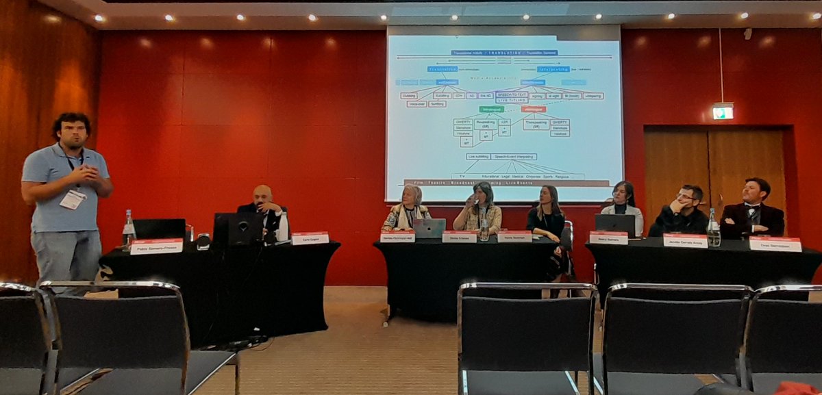 SMARTatSurrey's tweet image. One of our @LMConference highlights - the panel on interlingual speech to text interpreting - research, practice and training. #LAM2022 #ILSAProject #InterlingualRespeaking