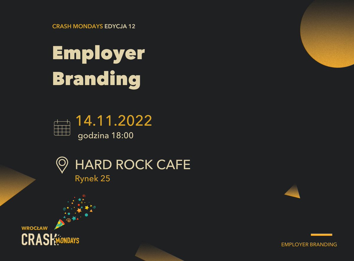 Czy widzieliście o tym, że #crashmondays #Wrocław obchodzi w listopadzie swoje pierwsze urodziny? 🥳🥳🥳 Z kim widzimy się w najbliższy poniedziałek w <a href="/HardRock/">Hard Rock Cafe</a>?