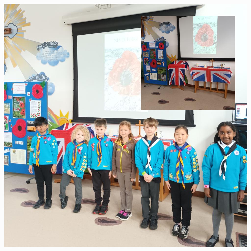 We observed the silence in both schools today #ArmisticeDay