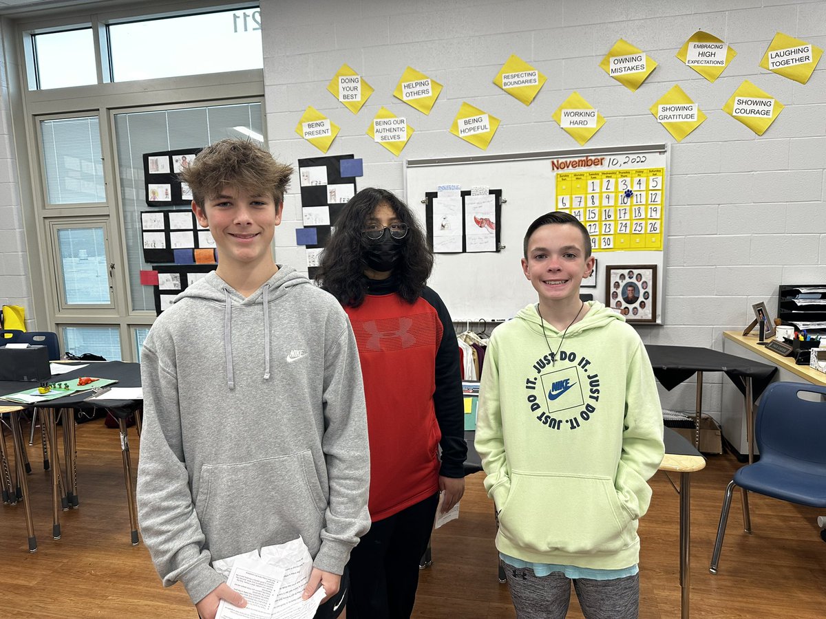 PerryMSWolves's tweet photo. Very impressed with the 8th grade’s "The Power of Perspective: Questions Worth Asking” exhibit today. https://t.co/sEfIYOCRr7