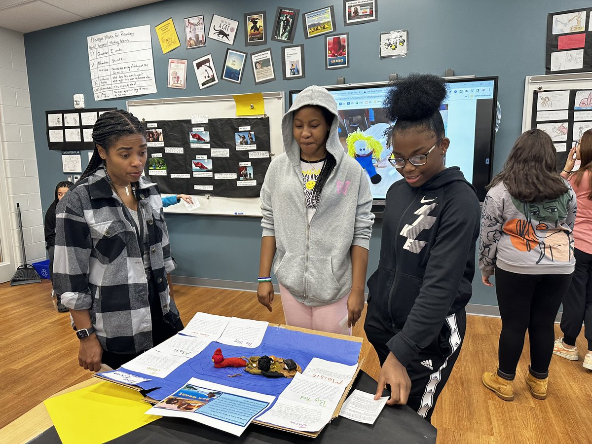 PerryMSWolves's tweet photo. Very impressed with the 8th grade’s "The Power of Perspective: Questions Worth Asking” exhibit today. https://t.co/sEfIYOCRr7