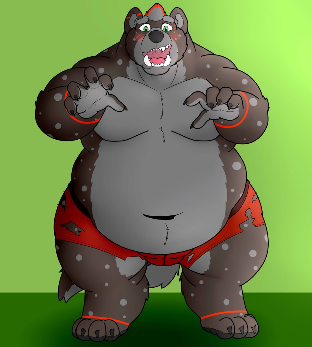 Look, just because you became a gnoll doesent mean you instantly know how to be scary and intimidating, you gotta learn it! 

Stop blushing and put some oomph into it

Gnollvember comm for <a href="/FrazerBurr/">Frazer 🐻</a>