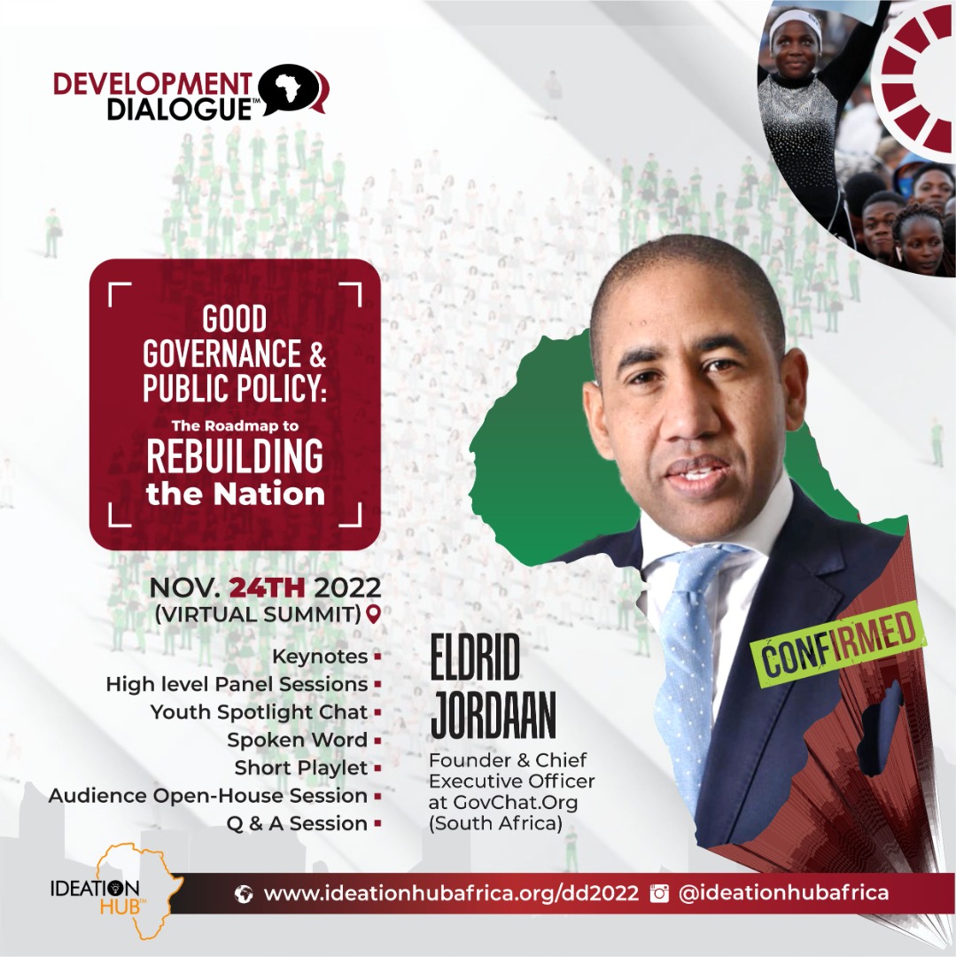 IdeationHubA's tweet photo. It's time to unveil our speakers 
Meet our Phenomenal Speaker for Development Dialogue 2022

Eldrid Jordaan is a Professor of Practice at the University of Johannesburg Business School. Former Special Advisor to the Minister of Public Enterprises and Advisory Board Member at Mxit https://t.co/5jPF1NZxiZ