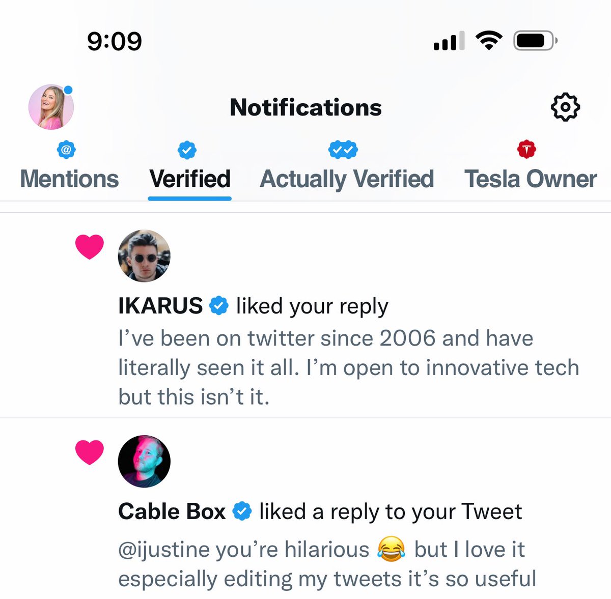 ijustine's tweet image. Omg it worked. And I only had to pay $150k for this new badge!!!!!!