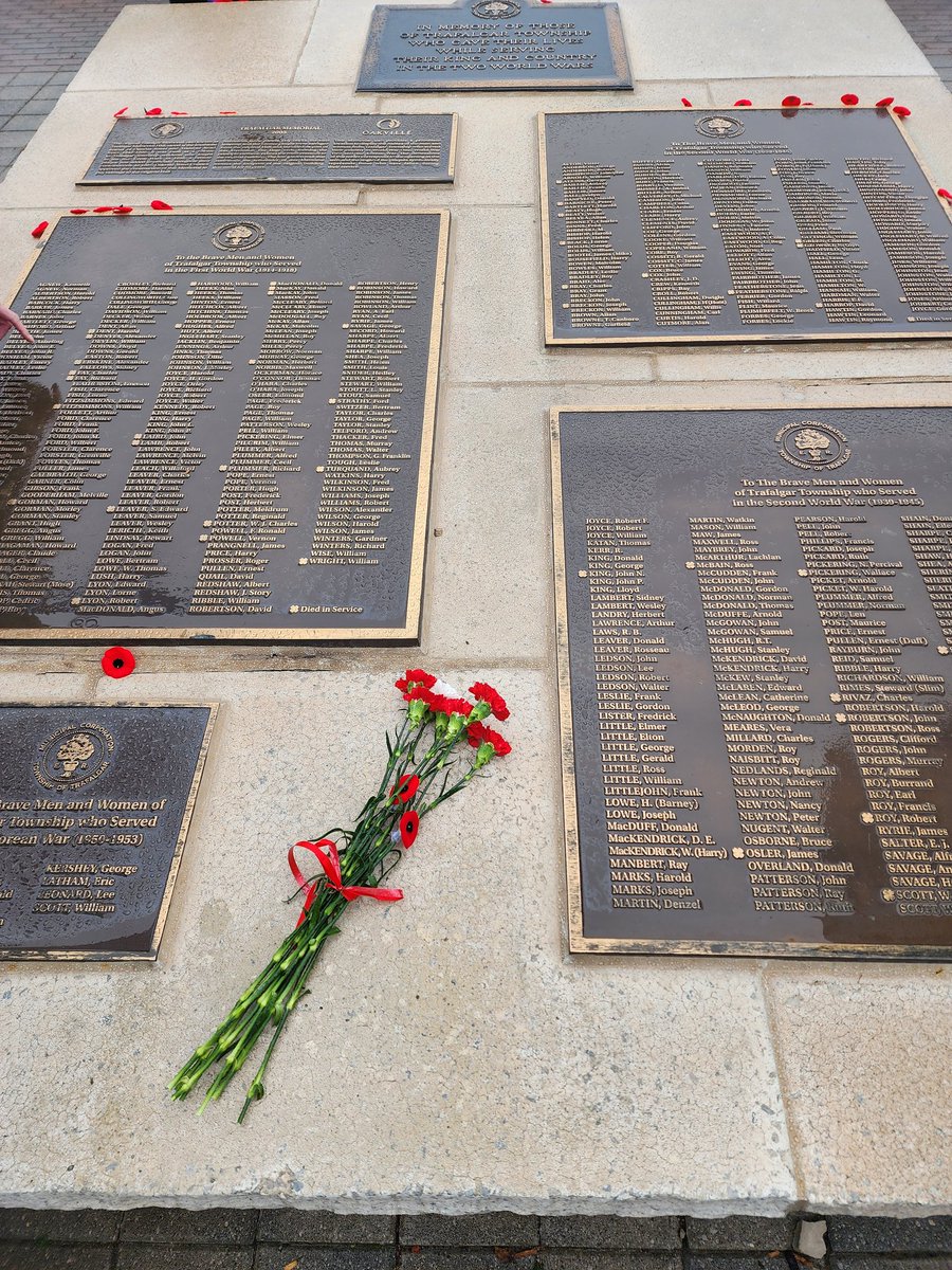 It was an honour to attend and participate in the #RemembranceDay Ceremony at Trafalgar Memorial. It was a thoughtful ceremony that paid tribute to those who have sacrificed for the freedoms we have today. #LestWeForget