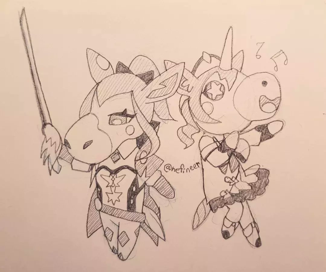 Nefineer's tweet photo. Genshin Impact x Animal Crossing design doodle attempts!
Jean and Barbara were somehow way easier to simplify than Ayaka and Ayato's -- tbh I'm not satisfied with the results, but again, these were only made for fun #genshin #jean #barbara #ayaka #Ayato #AnimalCrossing https://t.co/HaCOYE4c05