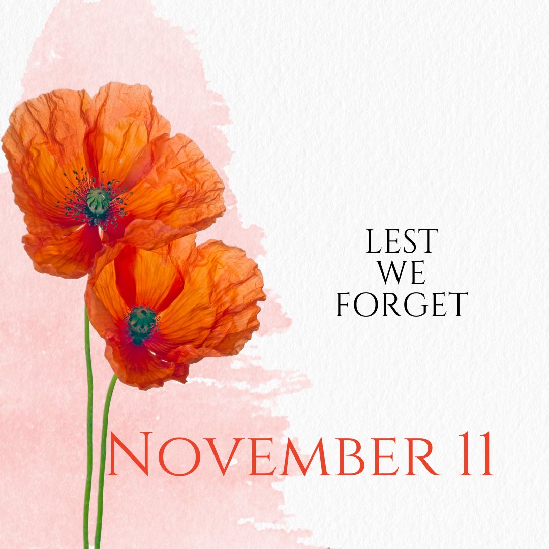 We will remember them. 🇨🇦

#RemembranceDay #LestWeForget