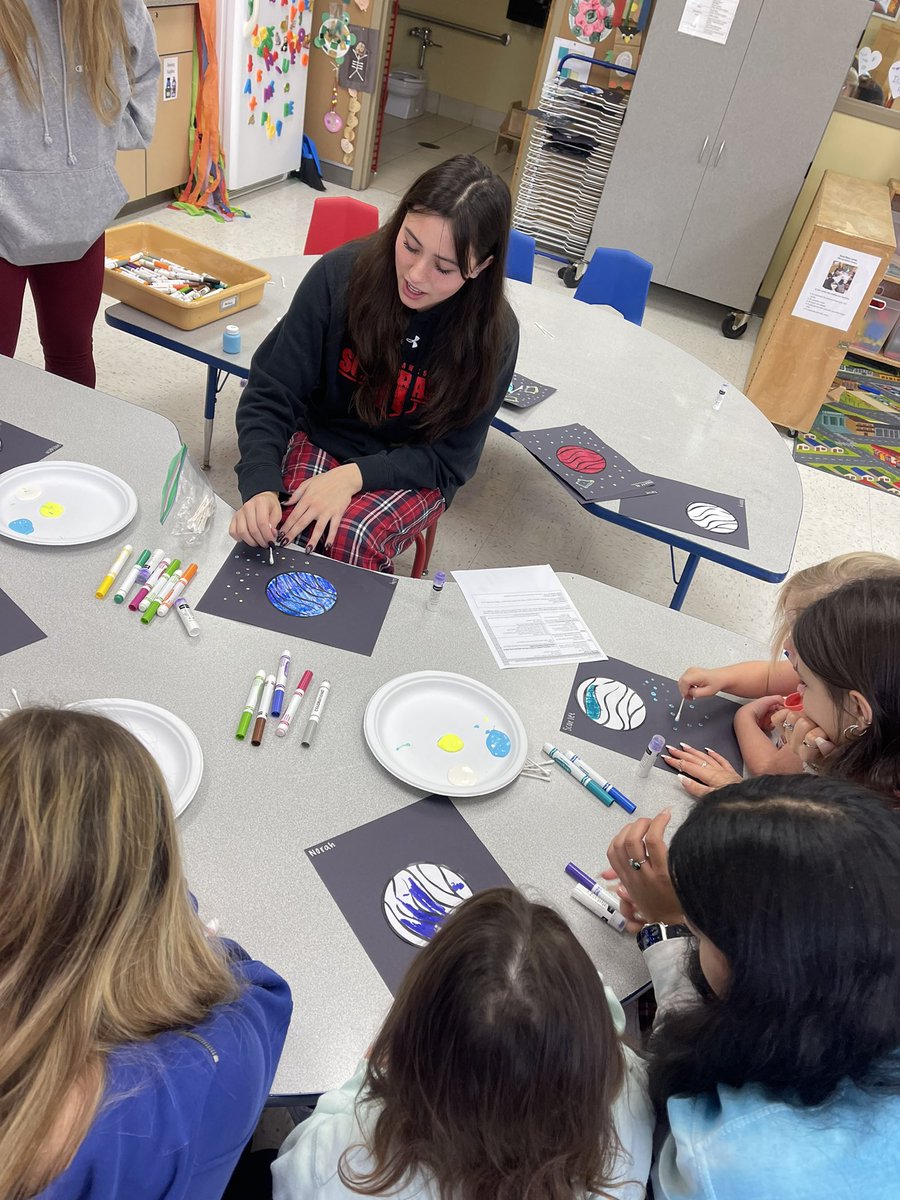 NCHSPreschool's tweet photo. Working on our fine motor skills while painting with q-tips with Ms Lily #galaxyweek #partnersingrowth @NCHSRedhawksCTE @NCHSOFFICIAL https://t.co/2lhhF2hLH8