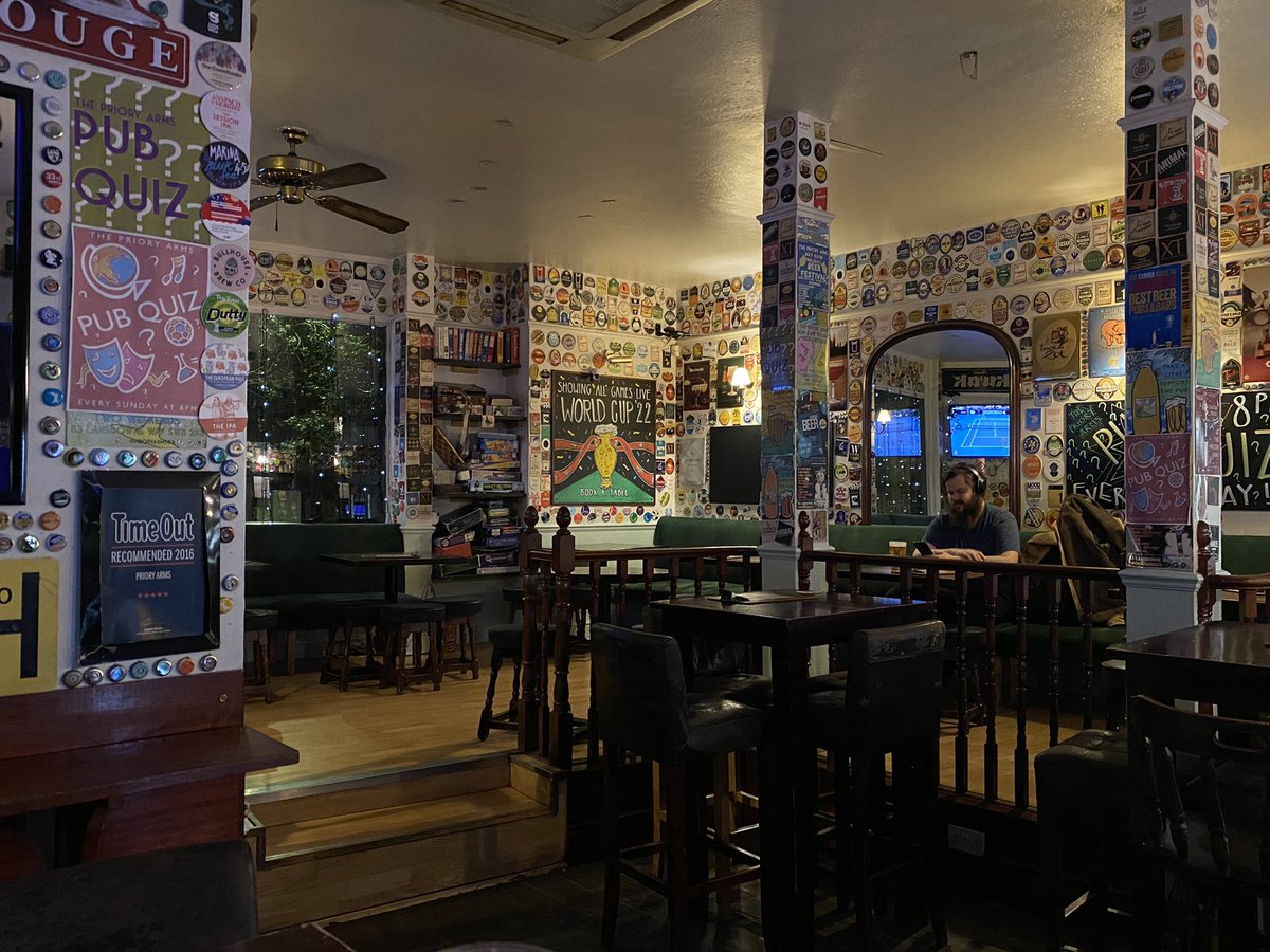 I’m off to see Sigur Ros in Brixton tonight, and have decided to have a pit stop <a href="/PrioryArms83/">The Priory Arms</a> in Stockwell. Very nice pub
