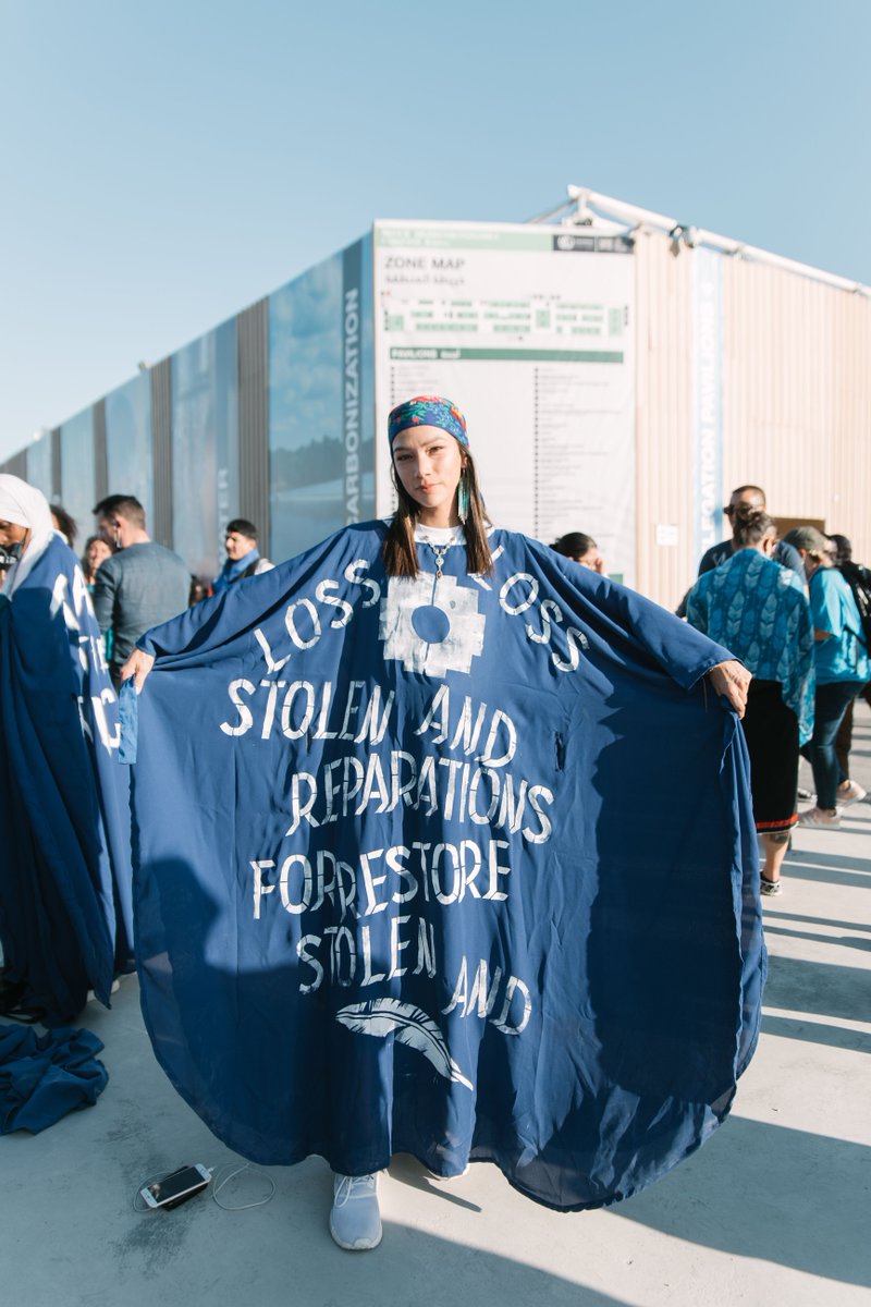 🌊 After a year of unprecedented climate impacts across the world, women from Global South are bringing the flood from their homeland to #COP27 to remind polluters that climate damage is done and #ClimateJustice must be served ⚖️ #FloodTheCOP27 📸: Bianka Csenki