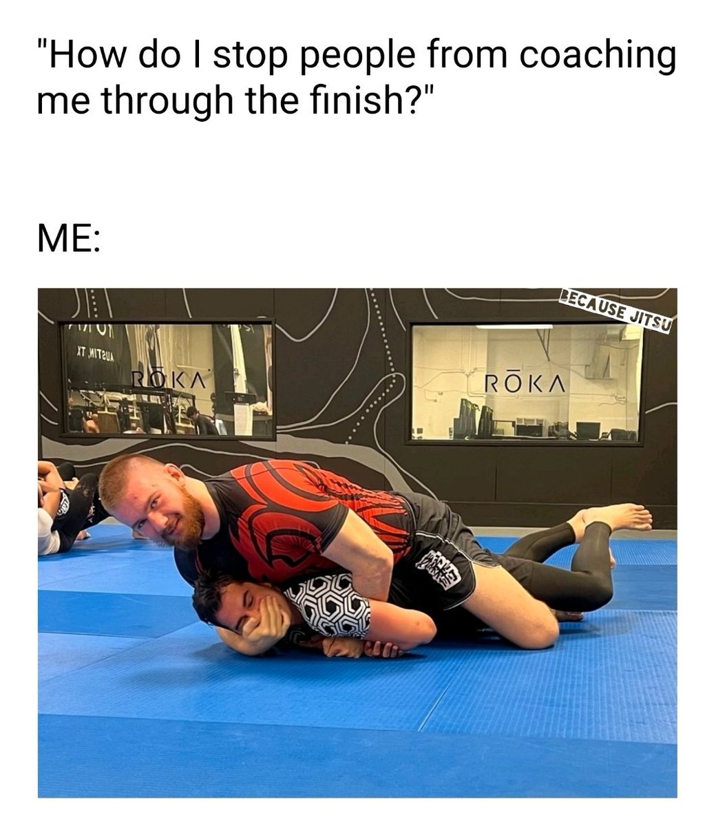 Because_jitsu's tweet photo. @jiujitsugiant knows...
.
#Mouth #Smother #Problem #Solved #Stop #CoachingMe #Dude #BJJ #JiuJitsu #Grappling #Training #Gym #Practice #LifeStyle #Workout #Fitness #MartialArts https://t.co/TTZwRGWVEI