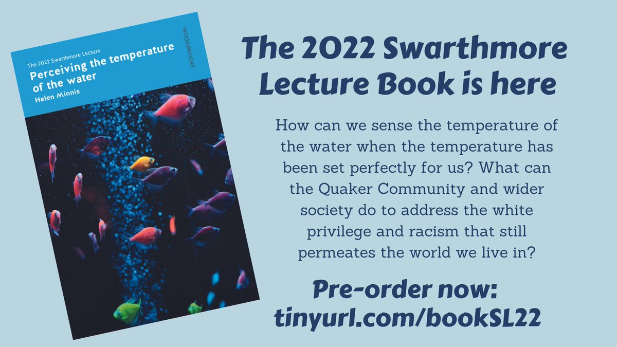 The 2022 #SwarthmoreLecture book is available to order. 📖

Helen draws on her experience as a scientist, a #Quaker, &amp; a Black woman, writing a book that covers the lecture itself as the response to it as part of the ongoing dialogue on #racialjustice. 
bookshop.quaker.org.uk/Perceiving-the…
