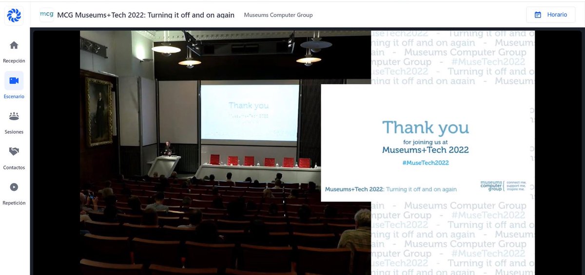 peinadormarta's tweet photo. Thanks to @ukmcg team
@DafJames @GeorginaBrooke @digitalshrew @sbeebee @iRNY speakers & attendants for a great #Musetech2022. I hope I could be in London next year in person. Enjoy the meeting in the pub! https://t.co/6SJHdhvFJY
