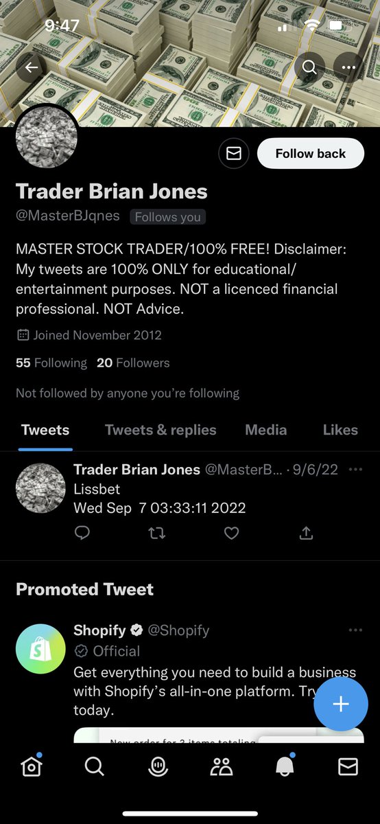 This is not the real <a href="/MasterBJones/">Trader Brian Jones</a> :