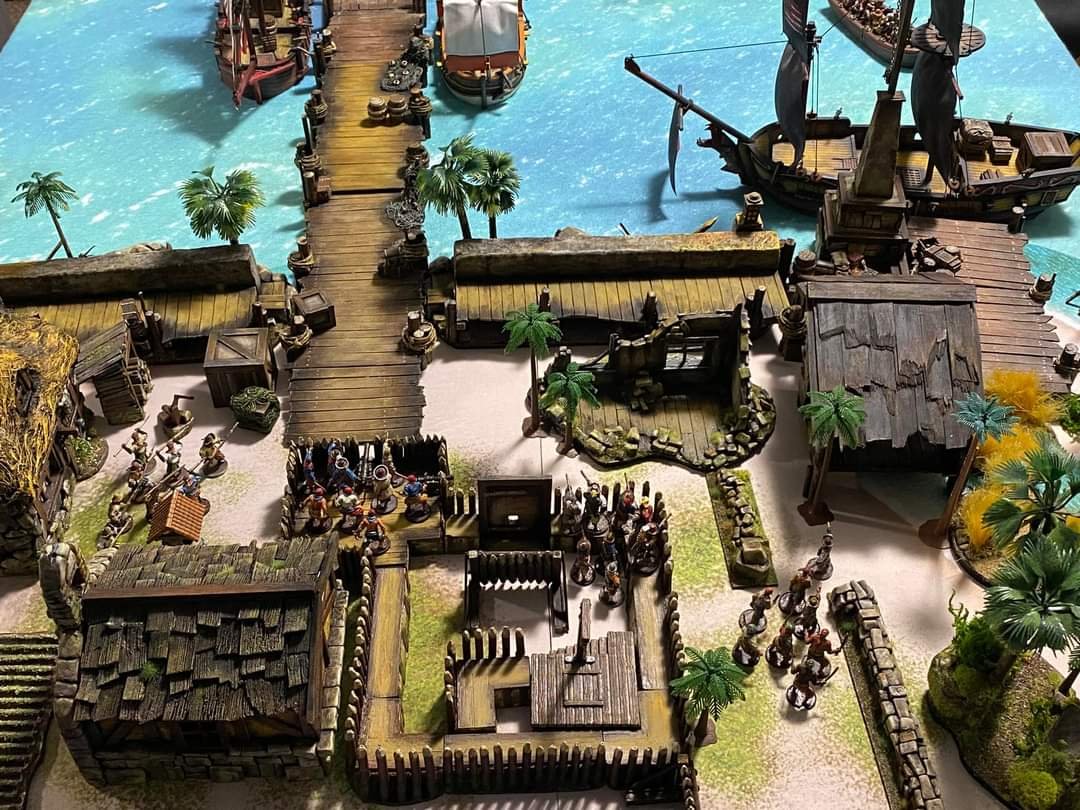 Blood &amp; Plunder is a 28mm historical miniature wargame set in the golden age of piracy. Check out these awesome pictures taken by layer Dexter Heide! You can view the game with the link below!

firelockgames.com/home-2/bloodan…

#tabletop #tabletopgaming #wargaming #miniature #pirates