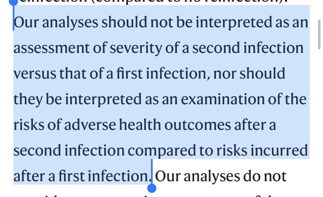 TFW a study explicitly says it shouldn’t be used as evidence of severity of second covid infections compared to first infections, but everyone reports it like that anyway

Le sigh

H/t <a href="/mlipsitch/">Marc Lipsitch</a>
