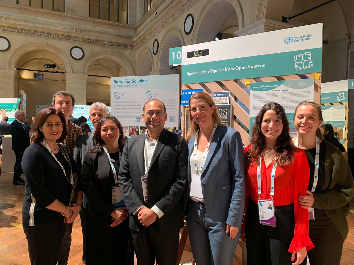 Chikwe_I's tweet photo. Very proud of the participation of #WHOPandemicHub at @ParisPeaceForum 

Our Epidemic Intelligence from Open Sources #EIOS  team highlighted how we link sectors &amp; geographies through a collaborative surveillance platform to strengthen global health security https://t.co/hVRzlr6pgi