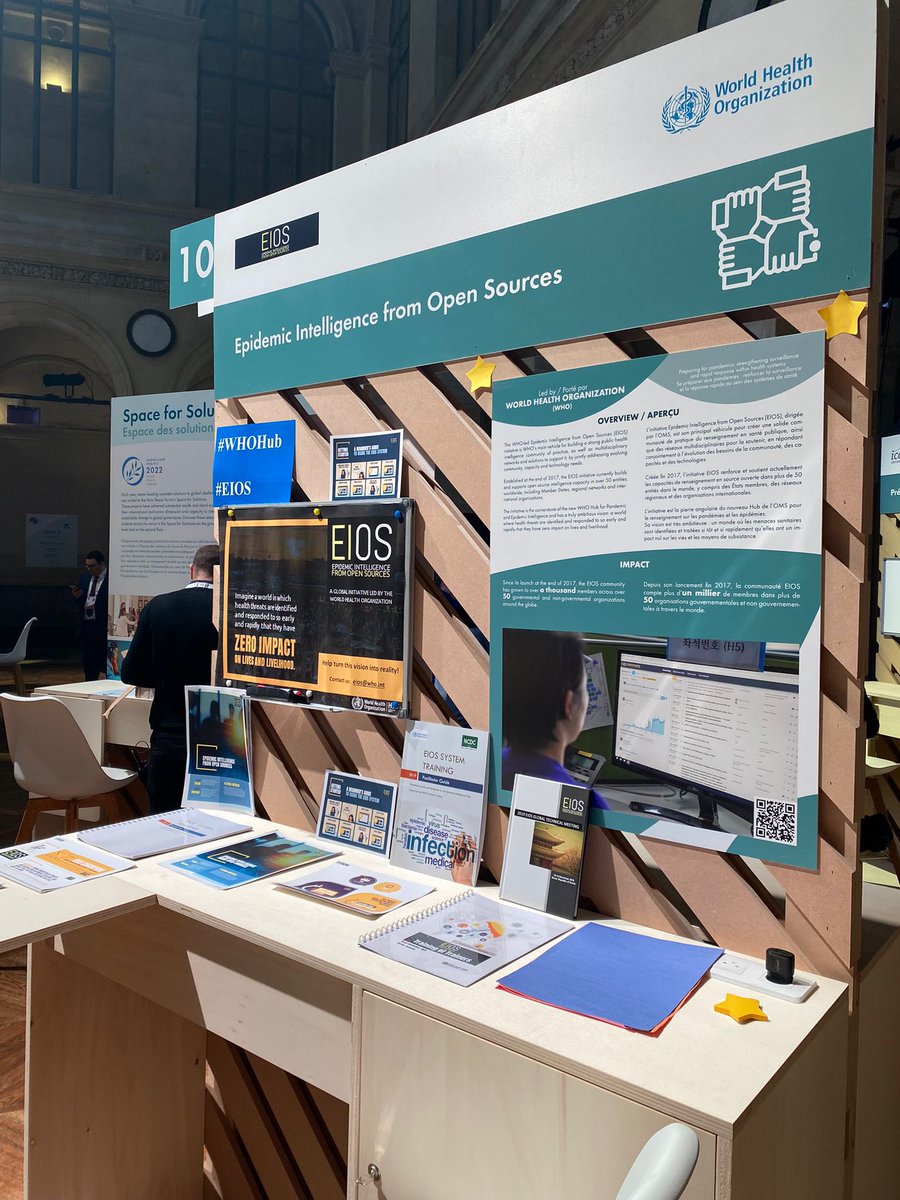 Chikwe_I's tweet photo. Very proud of the participation of #WHOPandemicHub at @ParisPeaceForum 

Our Epidemic Intelligence from Open Sources #EIOS  team highlighted how we link sectors &amp; geographies through a collaborative surveillance platform to strengthen global health security https://t.co/hVRzlr6pgi