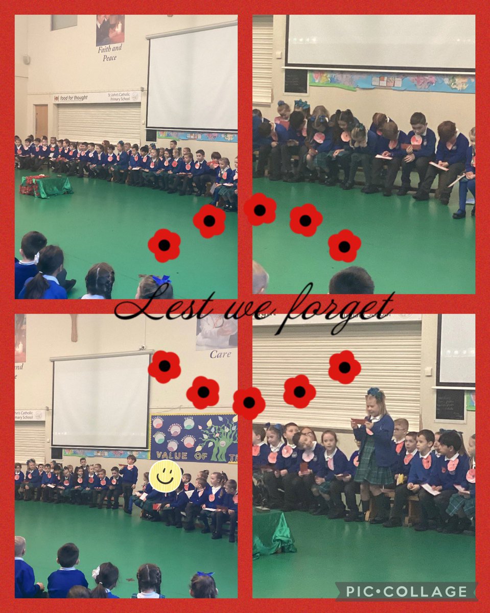 2C_stjohns's tweet photo. We are incredibly proud of Year 2 today for their wonderful Remembrance Day assembly. Well done Year 2 👏🏻 @2B_stjohns https://t.co/NIpWcYSJYh