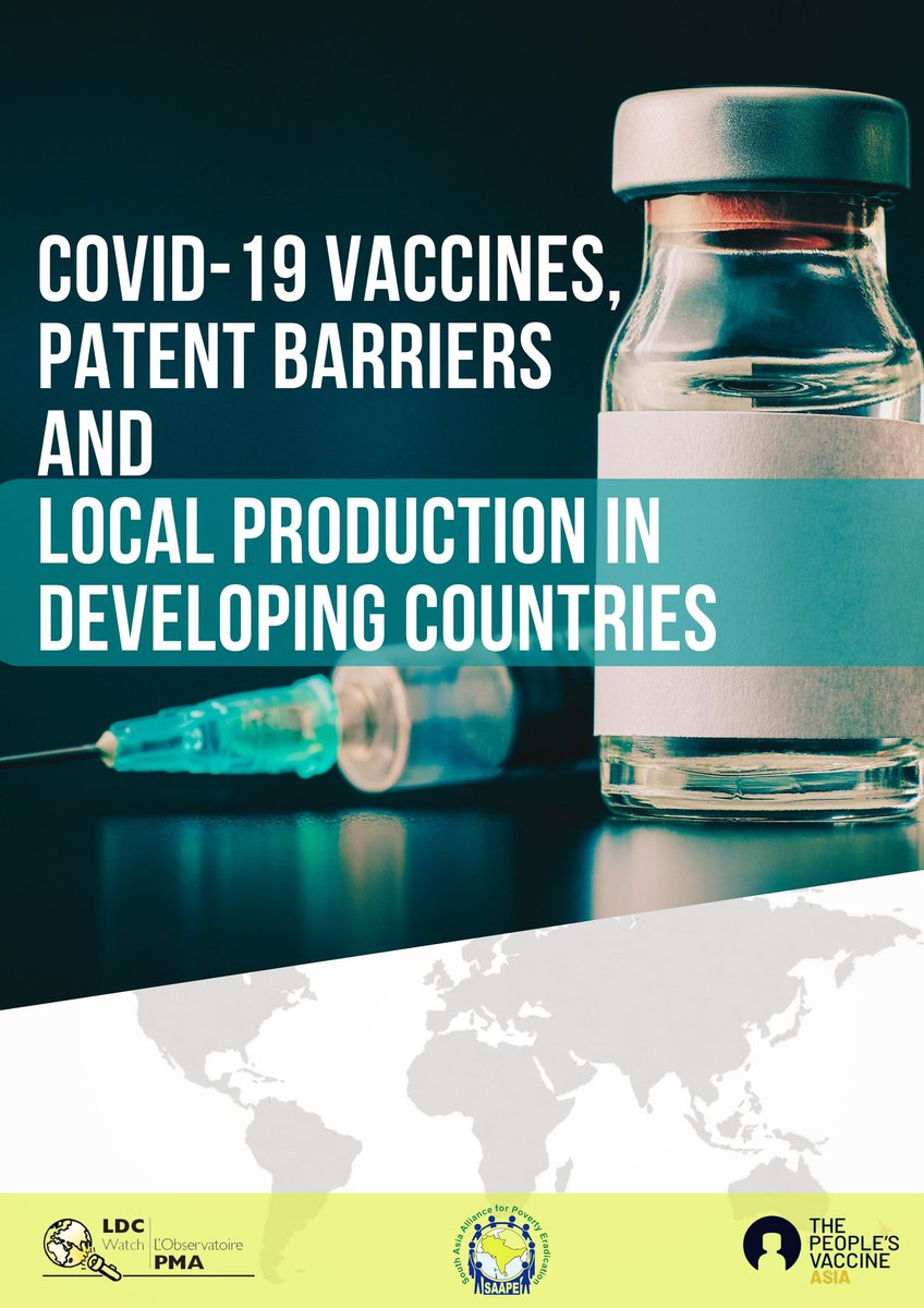 ASEEM_India's tweet photo. [Report release] COVID-19 Vaccines, Patent Barriers and Local Production in Developing Countries. Published by @saape_network @LDCWatch2001 and @PVA_Asia  Download the report 👉https://t.co/HDjQ81jmja…
#peoplesvaccine #TRIPSWaiver #NothingWithoutUs
@SQMasood https://t.co/dOxXFBm6UM