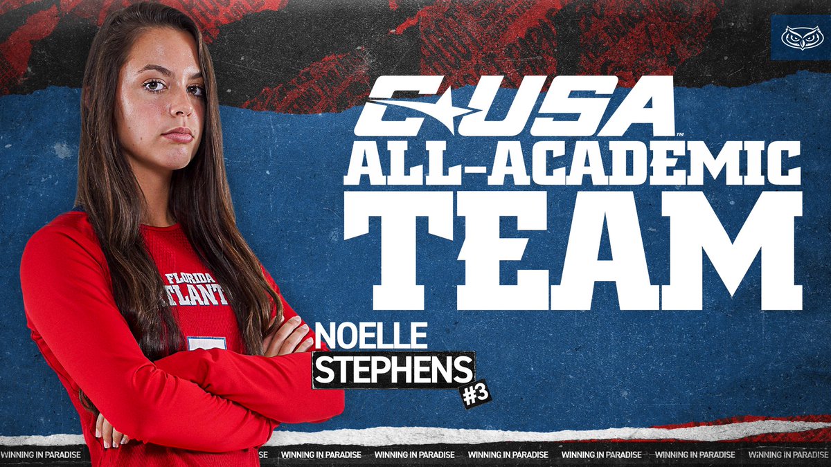 Florida Atlantic Volleyball (@fauvolleyball) on Twitter photo Congrats to <a href="/NonoStephens/">Noelle Bane</a> on earning 2022 <a href="/ConferenceUSA/">Conference USA</a> All-Academic Team honors! She had a standout sophomore season and holds a remarkable 3.94 GPA!
๐ฐ ยป bit.ly/3Gqq8QH
#WinningInParadise Congrats to <a href="/NonoStephens/">Noelle Bane</a> on earning 2022 <a href="/ConferenceUSA/">Conference USA</a> All-Academic Team honors! She had a standout sophomore season and holds a remarkable 3.94 GPA!
๐ฐ ยป bit.ly/3Gqq8QH
#WinningInParadise