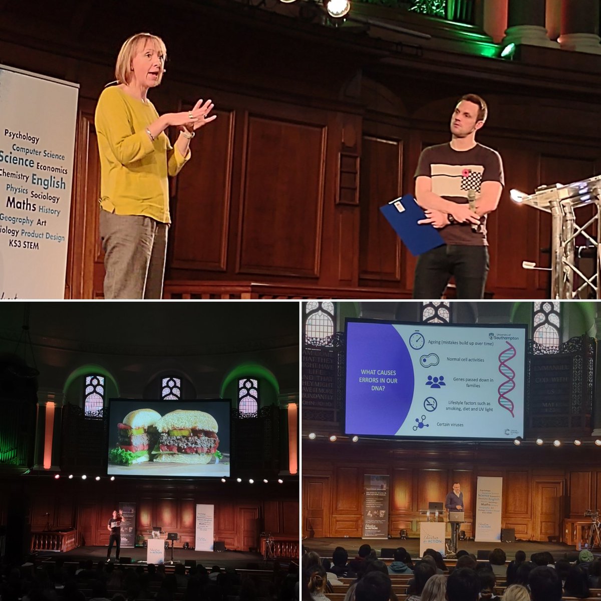 edu_in_action's tweet image. What a great #BiologyinAction event! Gene-editing, cutting-edge surgery, future food AND astrobiology - fantastic way to end the week! Big thanks to our incredible speakers @HelenPilcher1, @gregfoot, @NessaCarey, @lewis_dartnell, @TimTheSurgeon and Leah McClure.