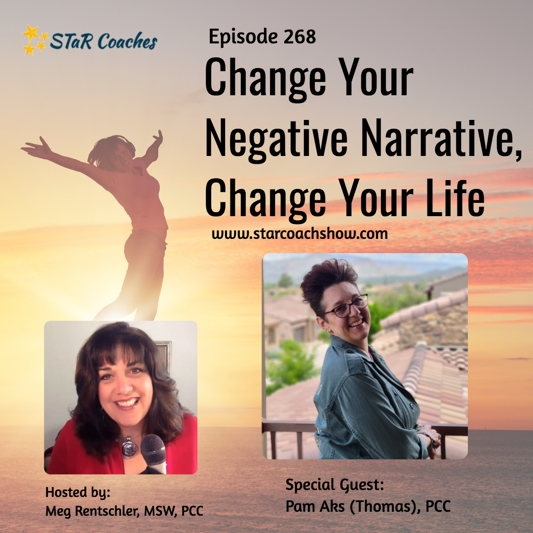 On STaR Coach show, we discuss the negative mindset, sometimes our mindset can stop us from doing our best work. My guest, Pam Aks (Thomas), will give us some ideas about how to get into a more positive narrative and therefore, move forward positively.  
 ed.gr/dt2q0