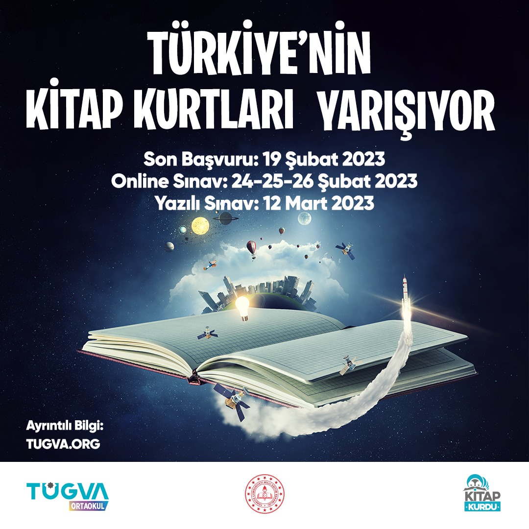 Tügva_Andırın (@tugva_andirin) on Twitter photo Ve beklenen gün geldi!  #KitapKurtlarıYarışıyor 🐛
📌 Başvurunu yap,
📚Kitapları oku,
🏅Büyük ödülü kazan. 
Başvuru için👉 formlar.tugva.org/KitapKurduYari… Ve beklenen gün geldi!  #KitapKurtlarıYarışıyor 🐛
📌 Başvurunu yap,
📚Kitapları oku,
🏅Büyük ödülü kazan. 
Başvuru için👉 formlar.tugva.org/KitapKurduYari…