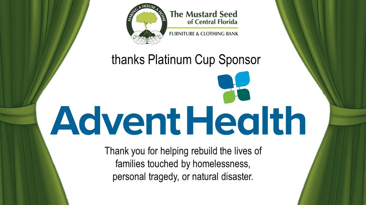 Thank you to AdventHealth for being a Platinum Cup Sponsor for Raise the Table! Whether company volunteers are joining us in the warehouse, building dressers, or sharing our mission, we are grateful for the continued support of AdventHealth! #FeelWhole #RaiseTheTable2022