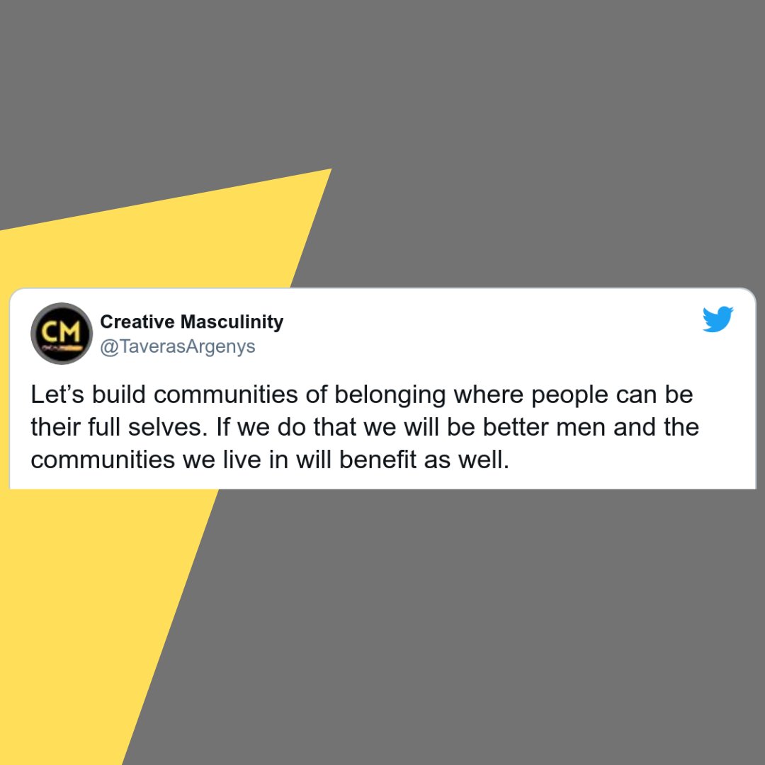 CreaMasculinity's tweet photo. We’re on it. Come join us! There are lots of ways for everyone to get involved. 

Click here to learn about our courses and groups.
https://t.co/xbbh5QuBjw

#selfimprovementquotes #goodmenproject #positivemasculinity
#personalgrowthmindset #minoritymentalhealth https://t.co/AOHfS4JS89