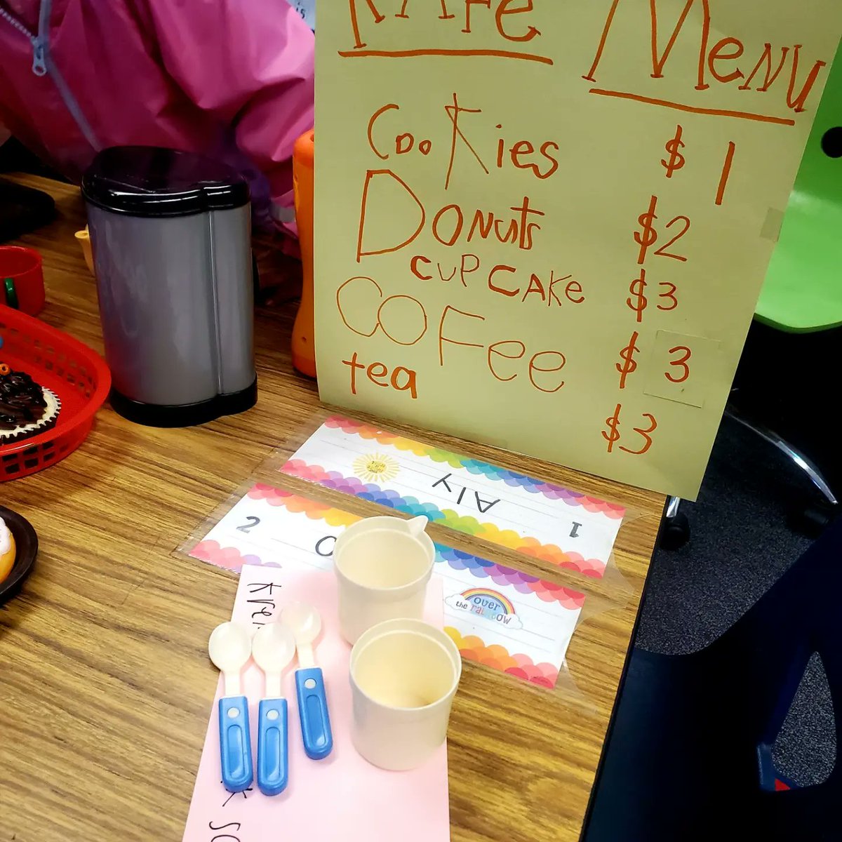 Welcome to the magical bookstore (aka B1). These kindergarteners don't just write, they are authors...and entrepreneurs. Got some great deals on these original books. Thank you Mrs. Alessio for helping our youngest learners see that their voice and their words matter! <a href="/sdschools/">San Diego Unified</a>