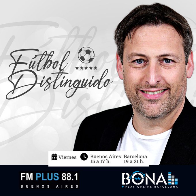 AL AIRE 🔴 - Ya comienza <a href="/FutDistinguido/">Fútbol Distinguido</a> en FM 88.1 Radio Plus y @RadioBona. Con la conducción de <a href="/Jorge_BarriL/">Jorge Barril🎙</a> y <a href="/FabriSerraOK/">Fabrizio Serra 🎓</a>.

📻 Escuchanos en futboldistinguido.com diarioplus.com.ar

📺 Miranos en youtube.com/channel/UCVdQW…