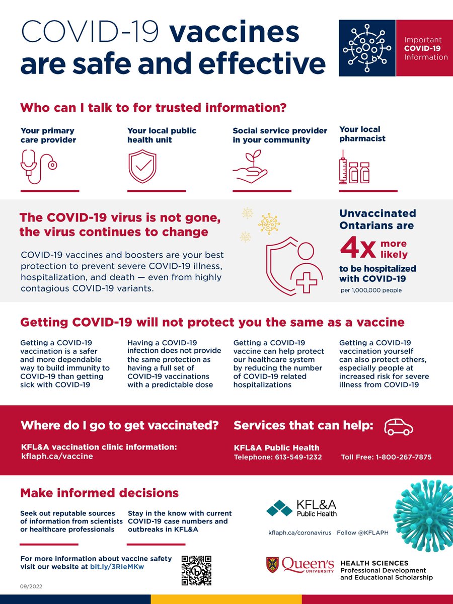 Tell us what you think about this poster⬇️that was created to help inform those in KFL&amp;A who may be hesitant to get the COVID-19 vaccine. Complete this survey tinyurl.com/KFLACovid19 to send us your thoughts about the poster.