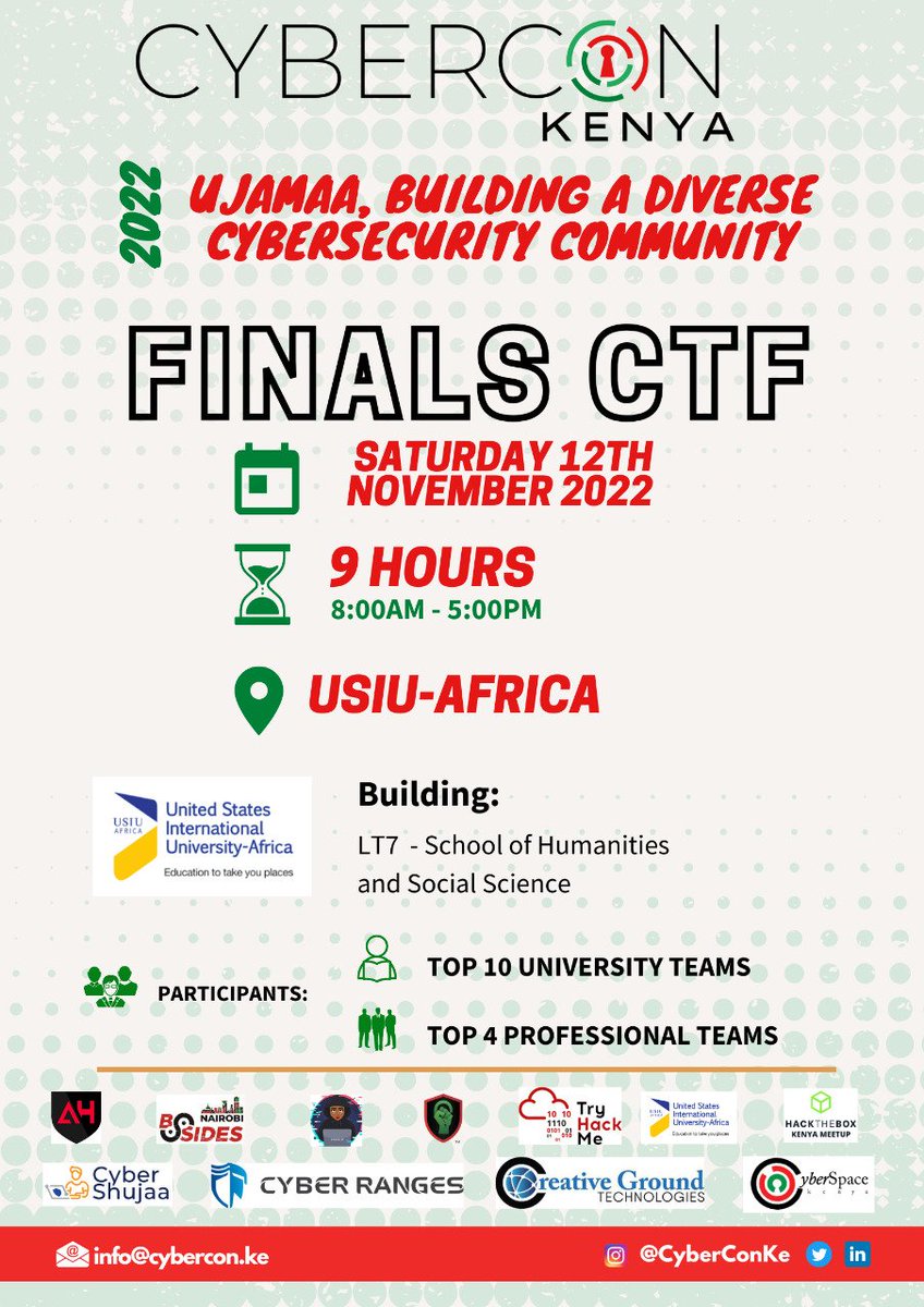 This will definitely be an amazing event. Excited to collaborate with the big boys yet again to make this CTF possible.