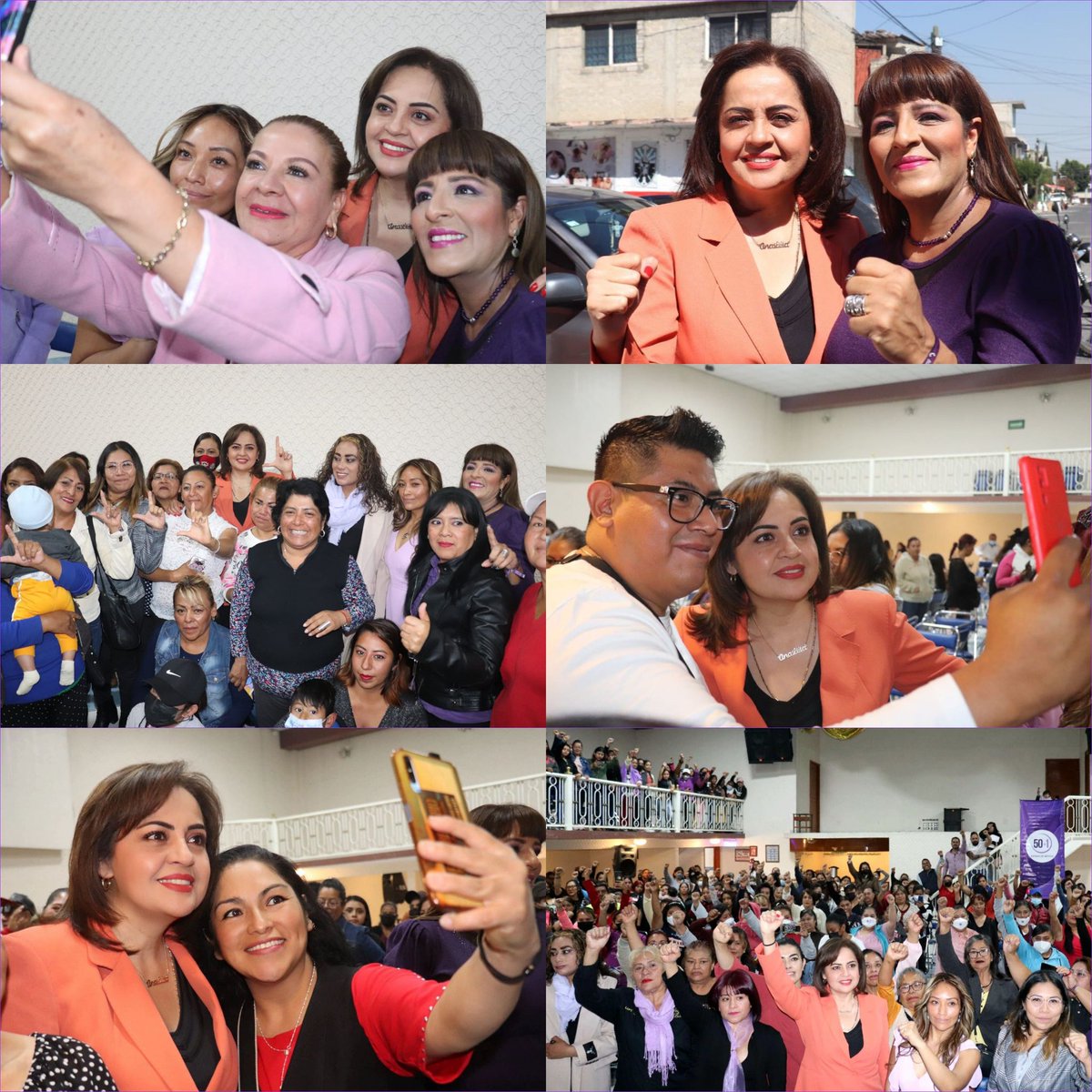 AnaLiliaHerrera's tweet photo. Estoy muy orgullosa del gran trabajo que estamos realizando en  @50mas1edomex, ya estamos en 110 de 125 municipios del Estado de México. Gracias por su compromiso, entusiasmo y sororidad con nuestras paisanas.

¡Bienvenidas queridas amigas de #ValleDeChalco! 👊🏽💜 https://t.co/R24Bo7VcyL