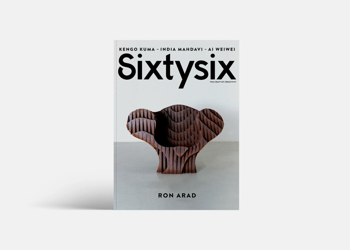 Issue 09 of Sixtysix is available worldwide now! Featuring <a href="/RonAradStudio/">Ron Arad Studio</a>, India Mahdavi, Kengo Kuma, <a href="/aiww/">艾未未  Ai Weiwei</a>, Laila Gohar, Jaime Hayon, and so much more. Buy a copy or subscribe to Sixtysix today: buff.ly/3WQb30k